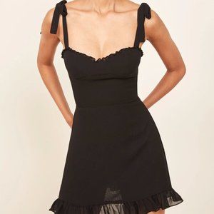 Reformation Christine Dress Black